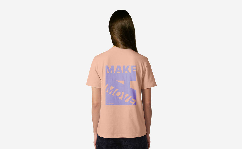 Unisex T-Shirt “Make a move” Fair & Eco - Peach