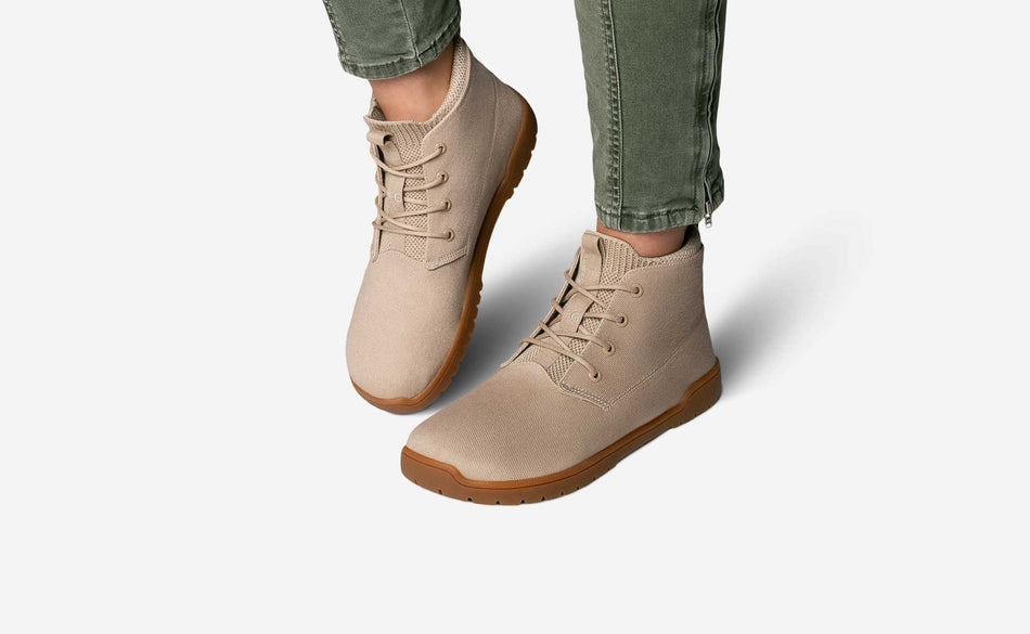 Model wearing the Chukka Desert
